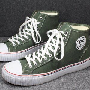 PF Flyers Center Hi Top Sneakers Forest Green Shoes Retro Vintage Mens Size 11